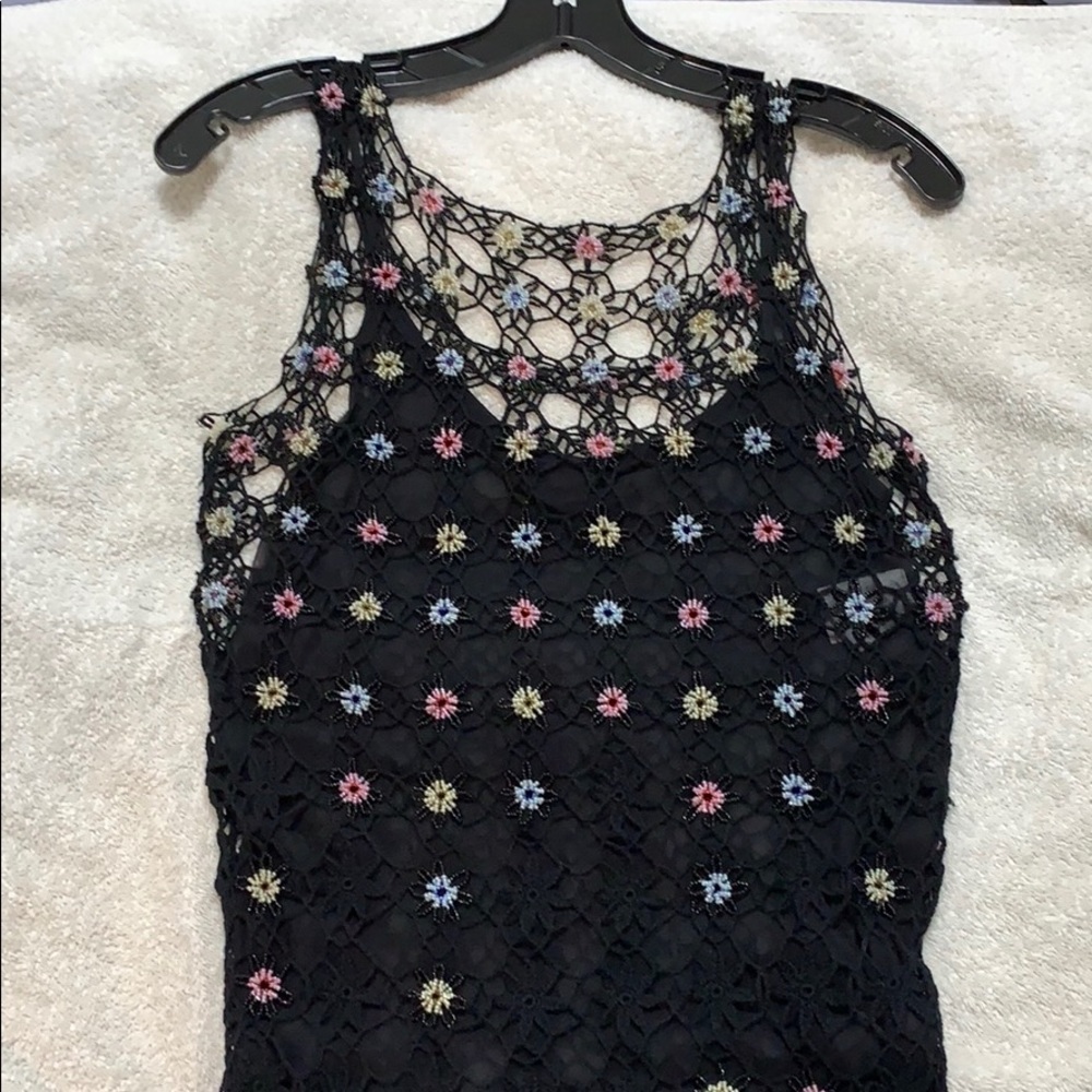 Moschino made in Italy Crochet Bead Slip dress